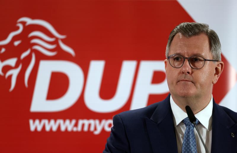 Jeffrey Donaldson steps down, with immediate effect as DUP leader after being charged with historical sexual offences 
