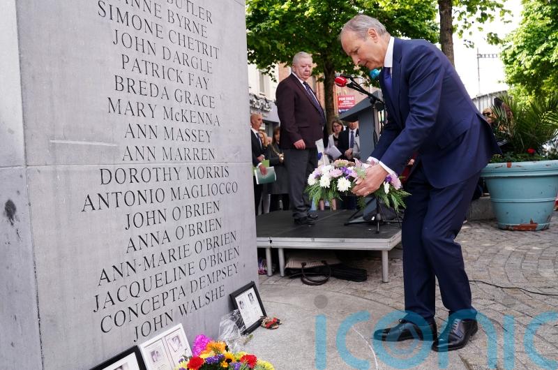 Micheal Martin lays wreath at Dublin monument to mark 1974 bombings