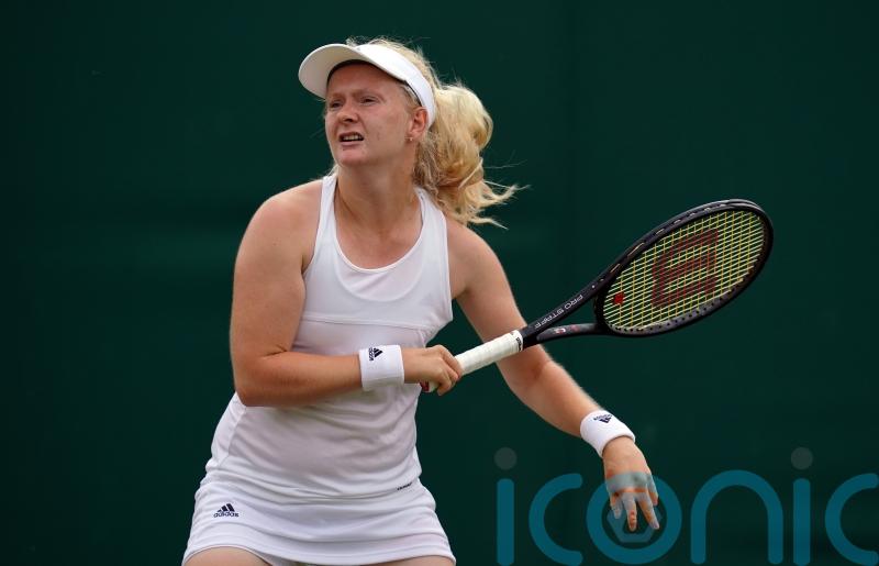 Fran Jones in tears after being forced out of French Open qualifying with injury