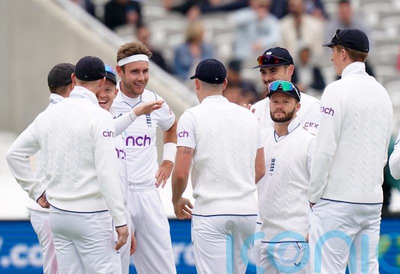 Ireland dig in after England seamer Stuart Broad rips through top order