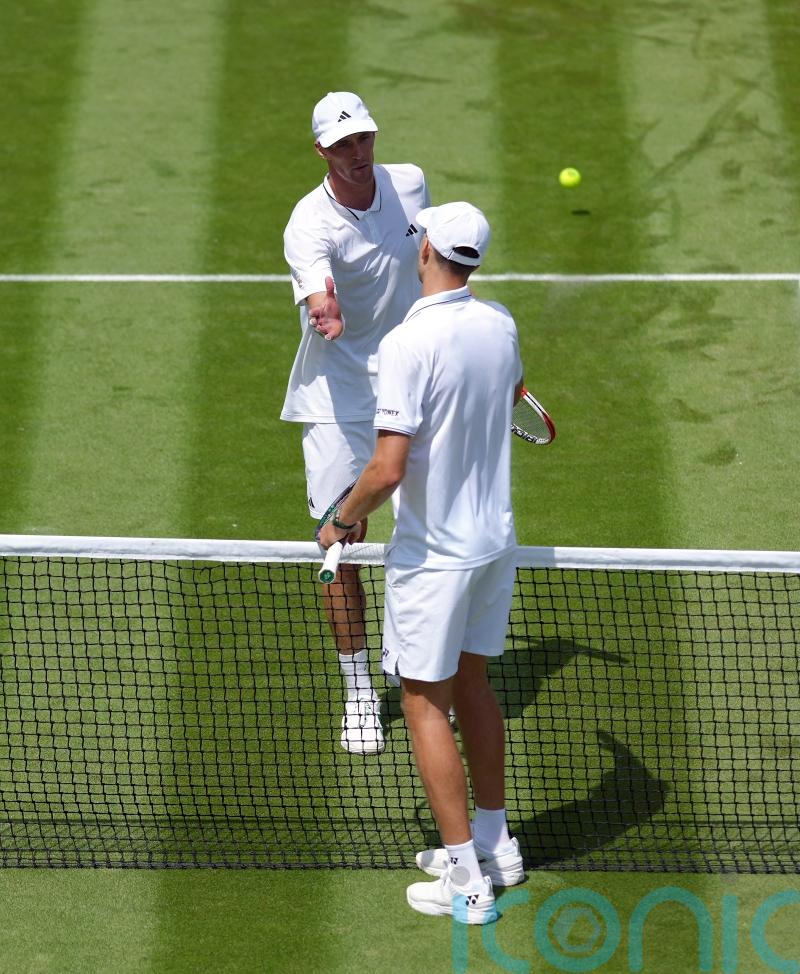 Jan Choinski&rsquo;s Wimbledon run ended by former doubles partner Hubert Hurkacz