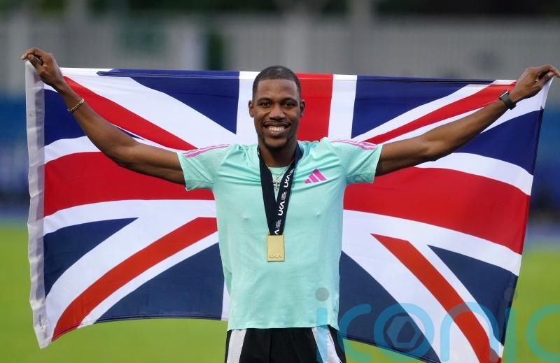 Zharnel Hughes reveals hospital trip after completing sprint double