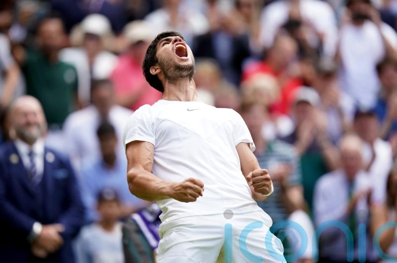 Carlos Alcaraz wins battle of the young guns to reach first Wimbledon semi-final