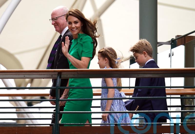 Princess Charlotte arrives for first Wimbledon visit to see men&rsquo;s singles final