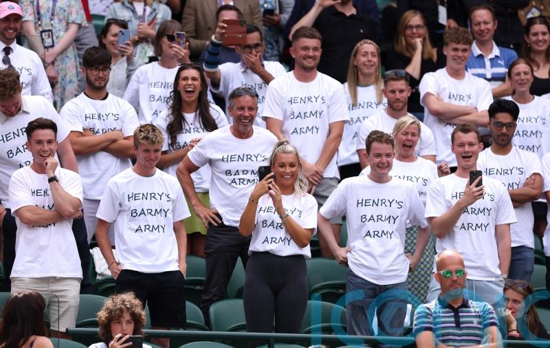 Henry Searle&rsquo;s Barmy Army among those celebrating teenager&rsquo;s Wimbledon victory