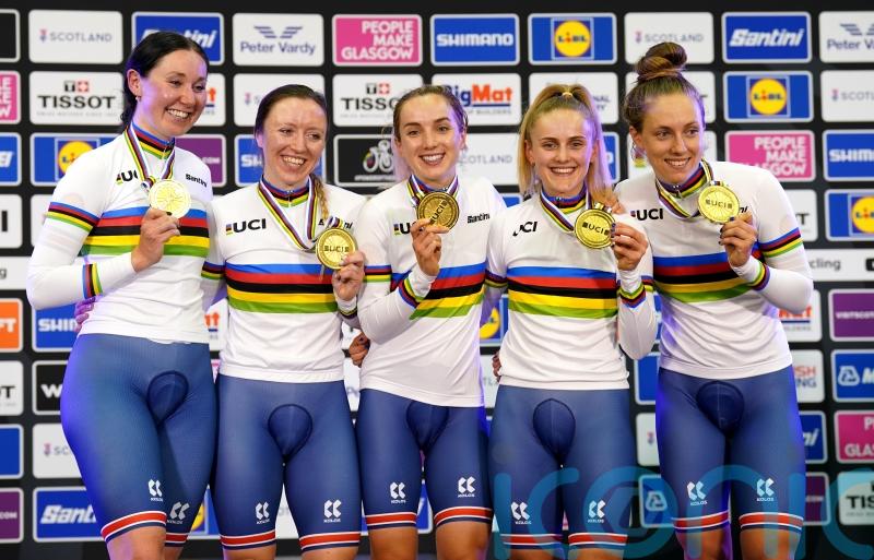 Katie Archibald honours late partner Rab Wardell with World team pursuit gold
