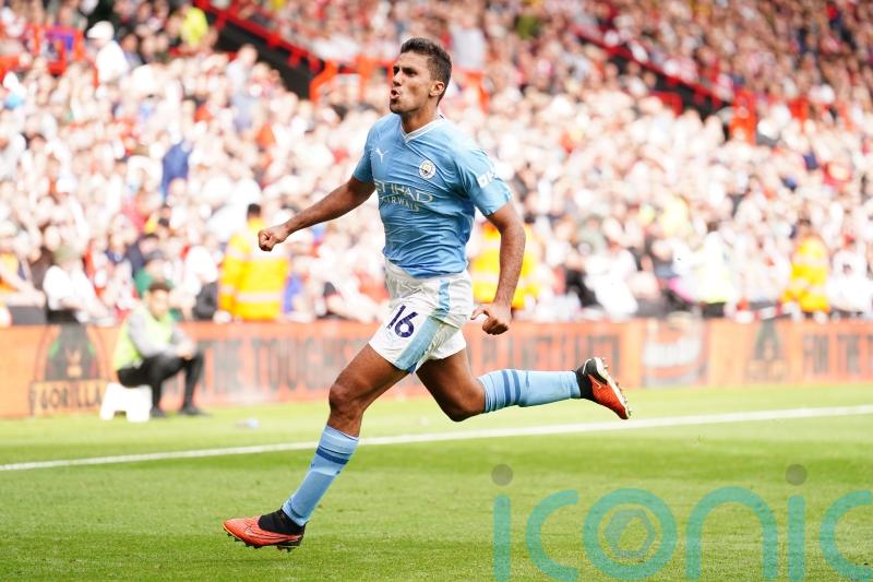 Late Rodri winner sends Manchester City top of Premier League