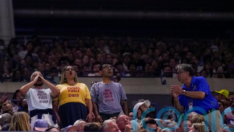 Protest interrupts women&rsquo;s semi-final at US Open