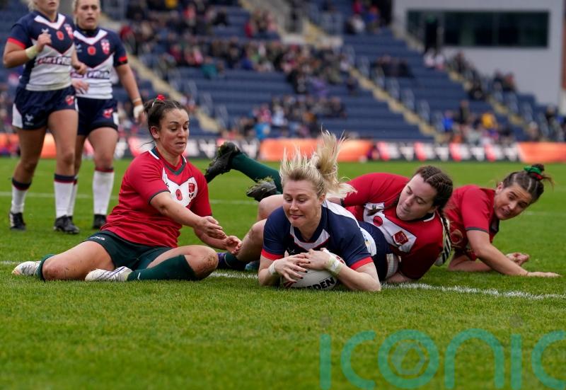 Amy Hardcastle and Tara-Jane Stanley lead England to 11-try rout of Wales