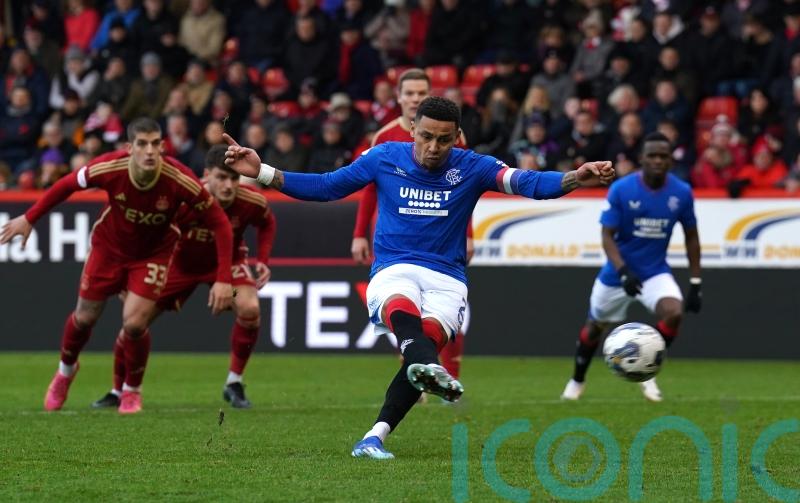 James Tavernier penalty rescues point for Rangers at Aberdeen