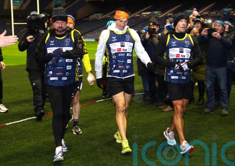 Kevin Sinfield pays tribute to Doddie Weir after Edinburgh leg of MND challenge