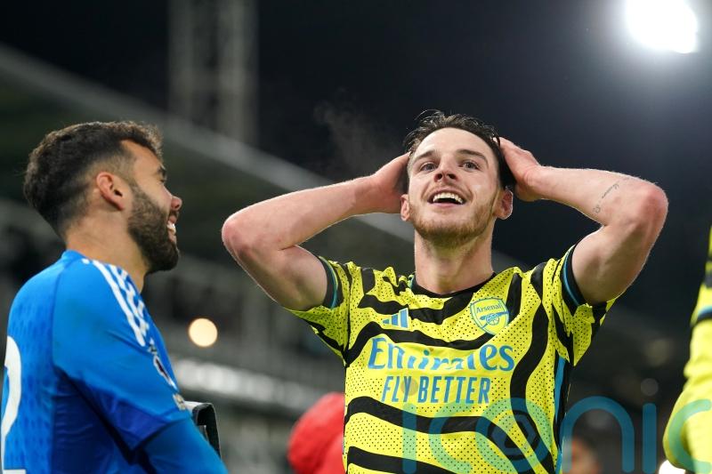 A special night &ndash; Mikel Arteta savours late Declan Rice winner