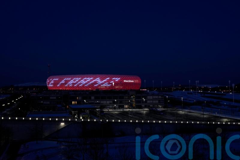 Bayern Munich light up Allianz Arena in honour of Franz Beckenbauer