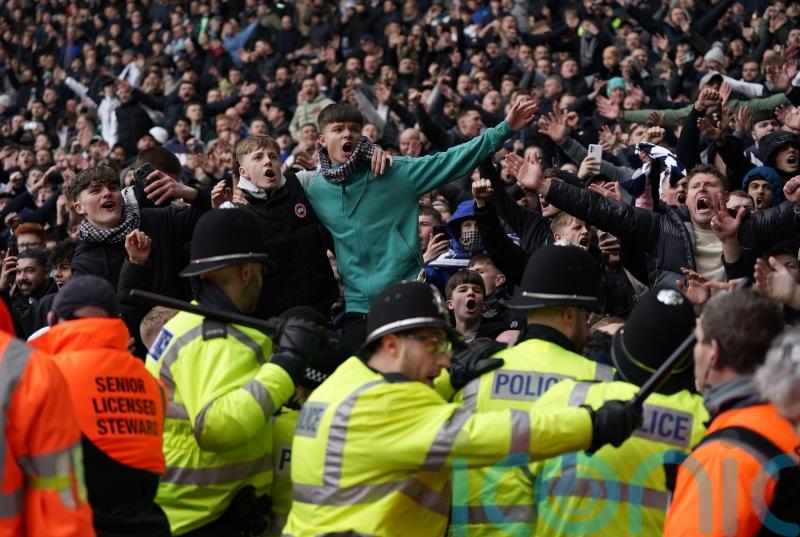 FA investigating after crowd trouble forces delay in West Brom-Wolves derby