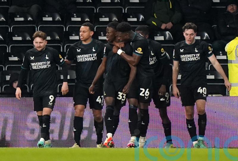Karoy Anderson&rsquo;s first senior goal secures shock Charlton victory at Derby