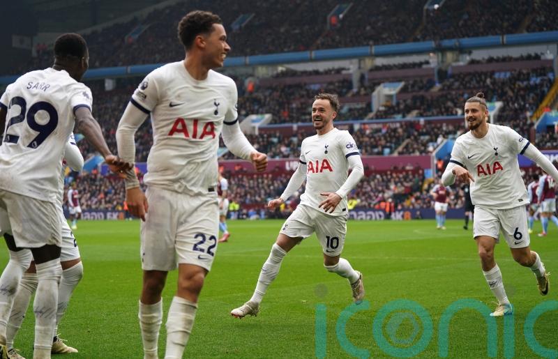 Tottenham boost Champions League hopes with big win at 10-man Aston Villa