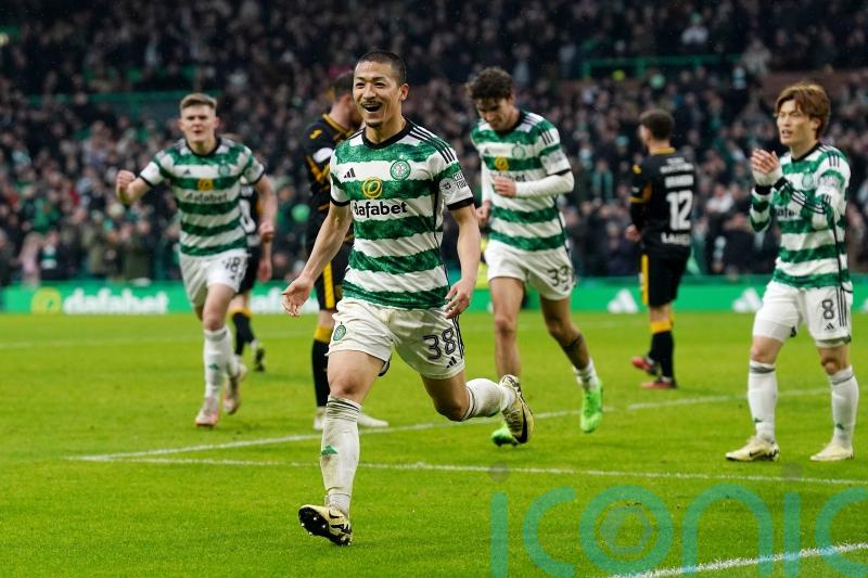 Daizen Maeda scores hat-trick as Celtic see off spirited Livingston