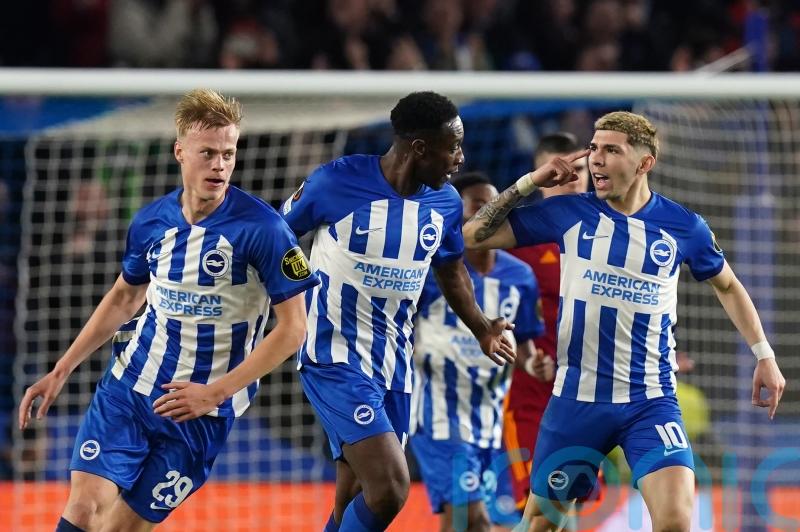 Danny Welbeck strike not enough for Brighton to overturn Roma deficit