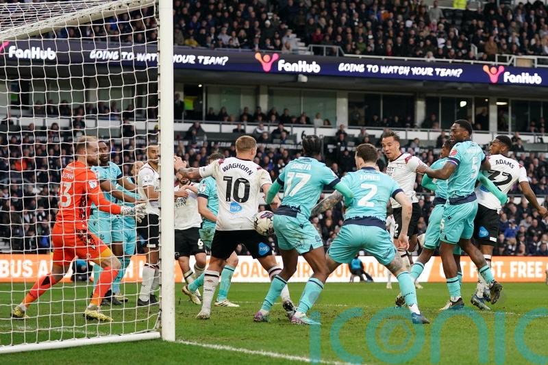 Kane Wilson&rsquo;s late goal earns Derby crucial victory over promotion rivals Bolton