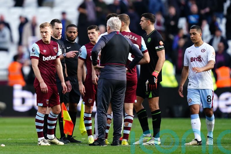 West Ham boss David Moyes exasperated by VAR handball decisions in Villa draw