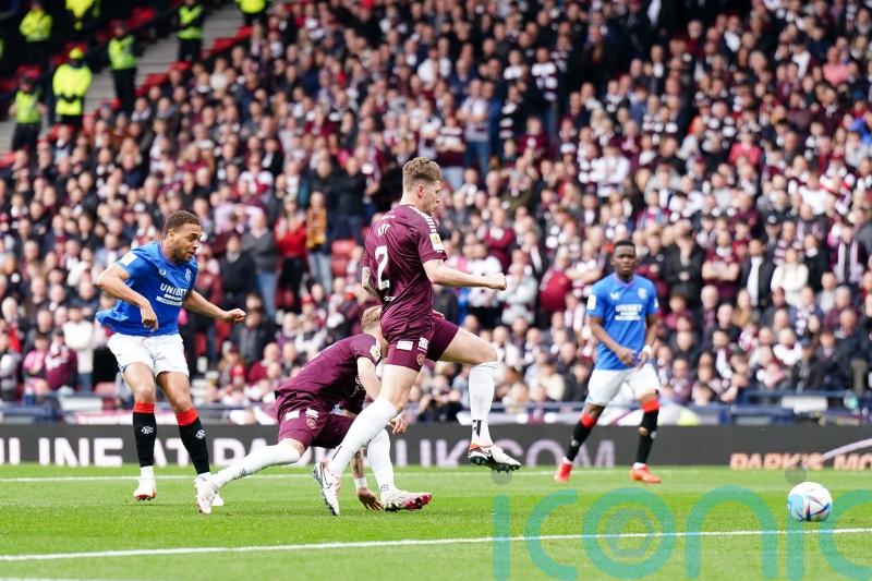 Cyriel Dessers double takes Rangers past Hearts to set up Old Firm cup final