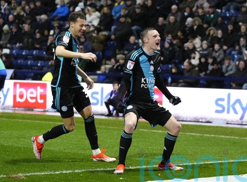 Jamie Vardy at the double as Leicester wrap up Championship with win at Preston