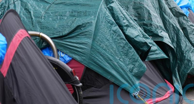 Asylum seeker encampment forms on bank of Dublin&rsquo;s Grand Canal