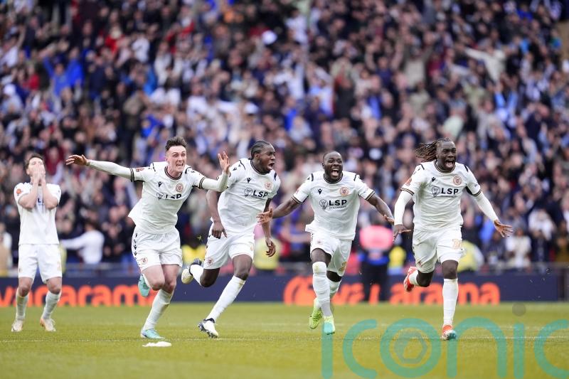 Bromley climb to League Two with penalty shoot-out defeat of Solihull at Wembley