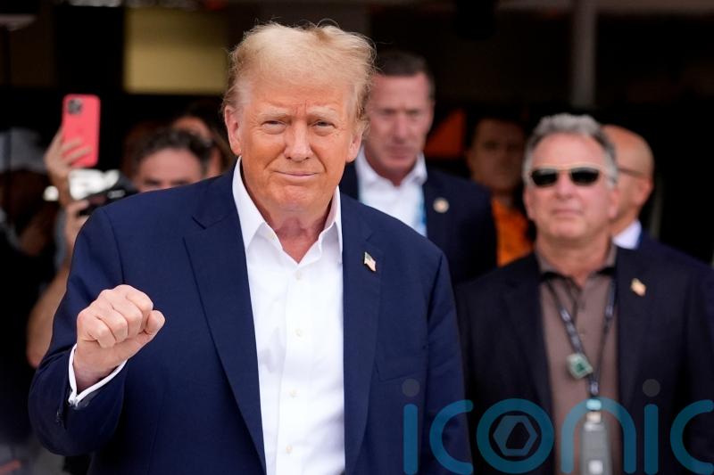 Donald Trump arrives in Florida ahead of Miami Grand Prix