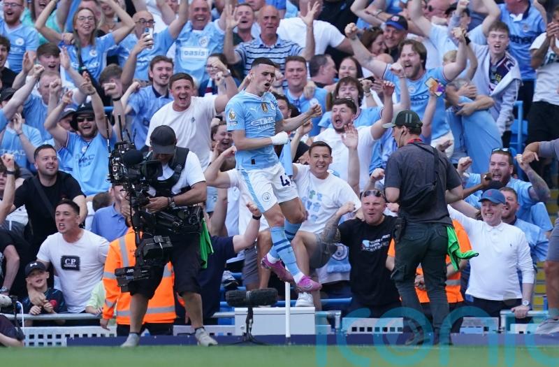 Phil Foden scores twice as Man City secure fourth straight Premier League title