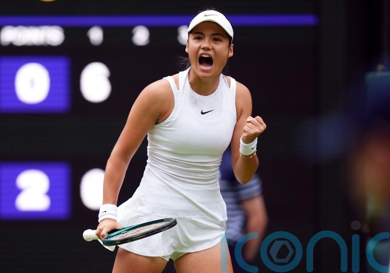 Emma Raducanu roars into round two at Wimbledon