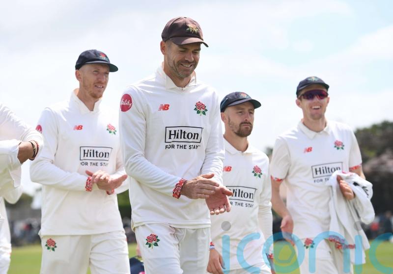 James Anderson takes seven wickets for Lancashire ahead of England Test farewell