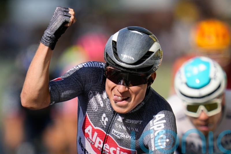 Jasper Philipsen wins sprint to Nimes as Biniam Girmay fall opens up points race