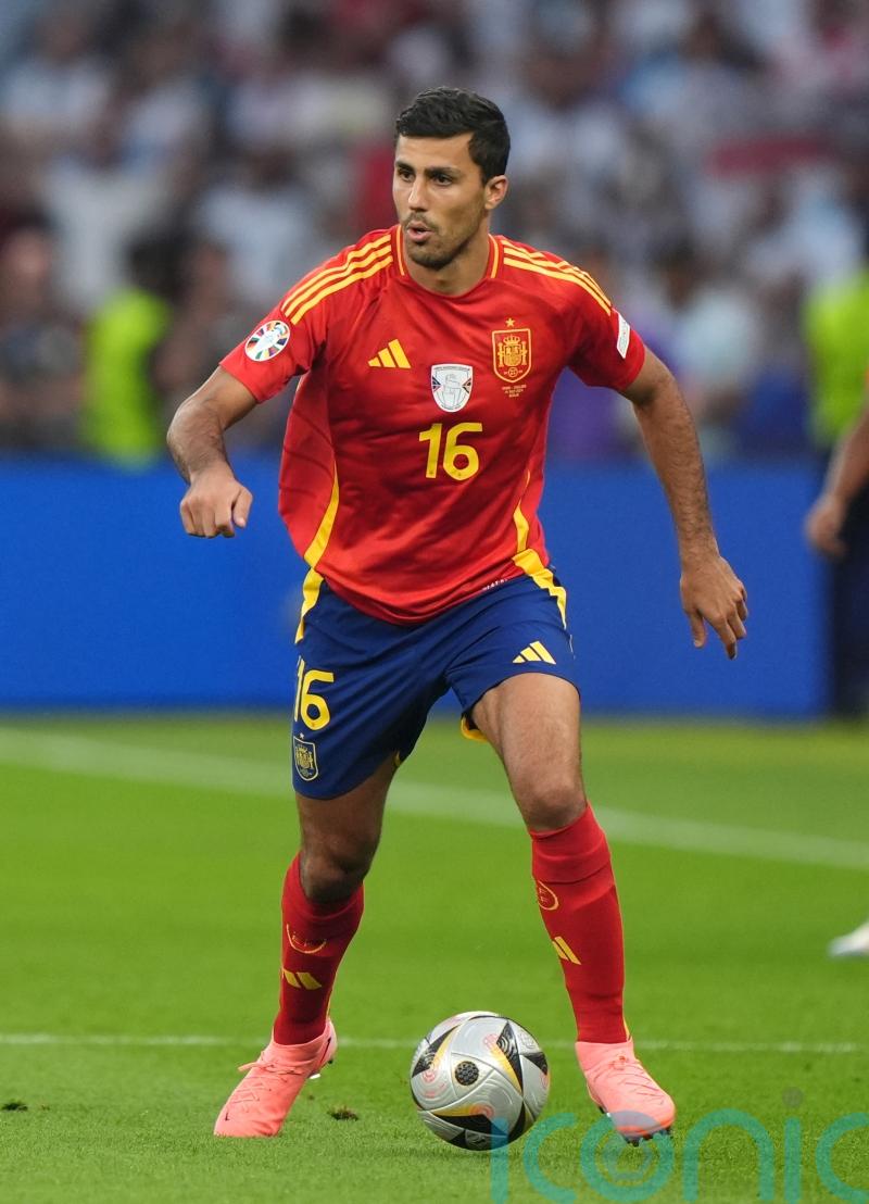 Rodri charged by UEFA after Gibraltar chant during Spain&rsquo;s Euro 2024 celebration