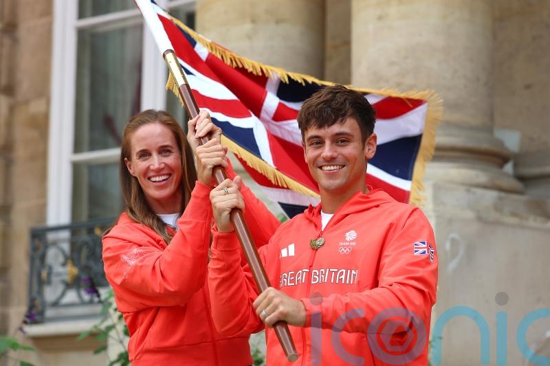 Olympic gold medallists Helen Glover and Tom Daley named as Team GB flag bearers