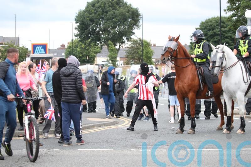 Sunderland condemn &lsquo;shameful&rsquo; disorder following protest in city centre