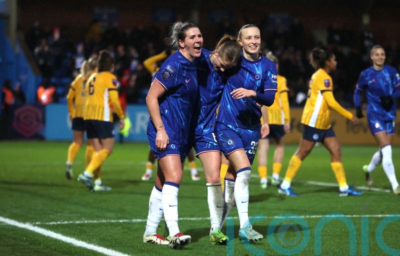 Sjoeke Nusken at double as Chelsea beat Brighton to maintain perfect WSL start