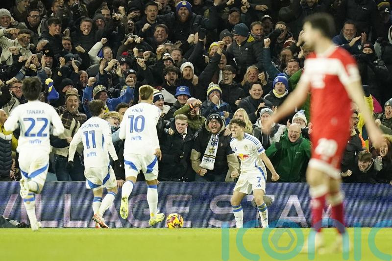 Leeds on top as centurion Dan James stars against Middlesbrough