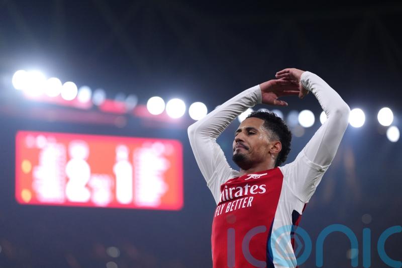 Mikel Arteta hopeful William Saliba will be fit in time for Man City clash