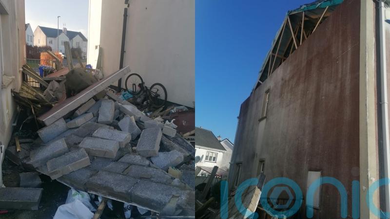 Families suffer devastating damage to their homes from Storm Eowyn