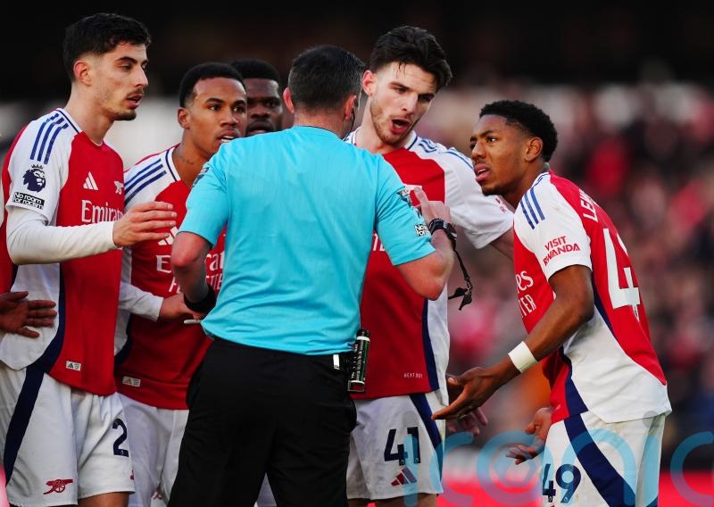 Arsenal appeal against Myles Lewis-Skelly&rsquo;s controversial red card at Wolves