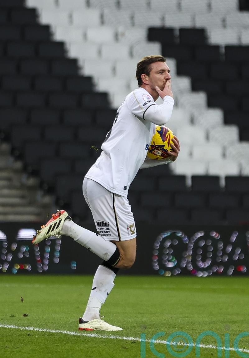 Alex Gilbey&rsquo;s late goal gives MK Dons victory and means heartbreak for Harrogate