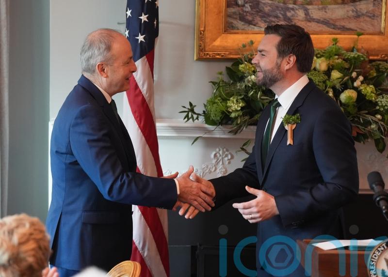 Sporting shamrock socks, JD Vance hails &lsquo;great alliance&rsquo; with Ireland