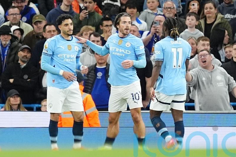Jack Grealish and Omar Marmoush on target as Manchester City ease past Leicester