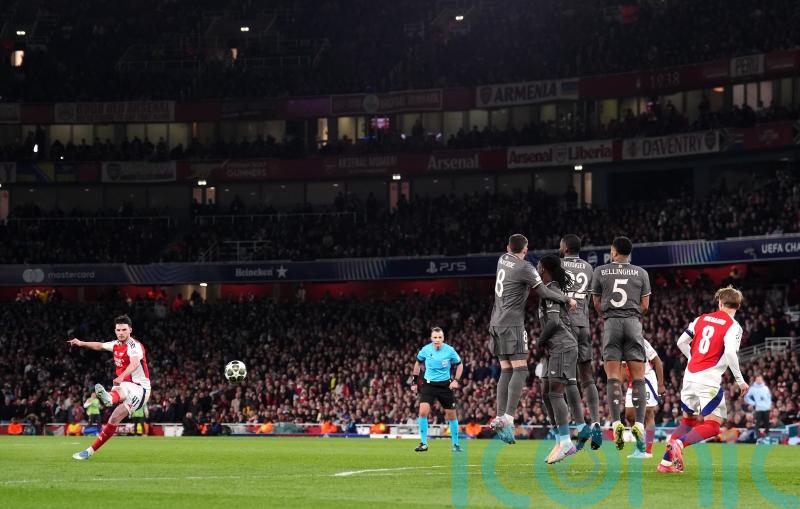 Declan Rice&rsquo;s free-kick double helps Arsenal to stunning win against Real Madrid