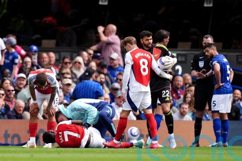Mikel Arteta hopes Bukayo Saka will be fit for Arsenal&rsquo;s Champions League clash