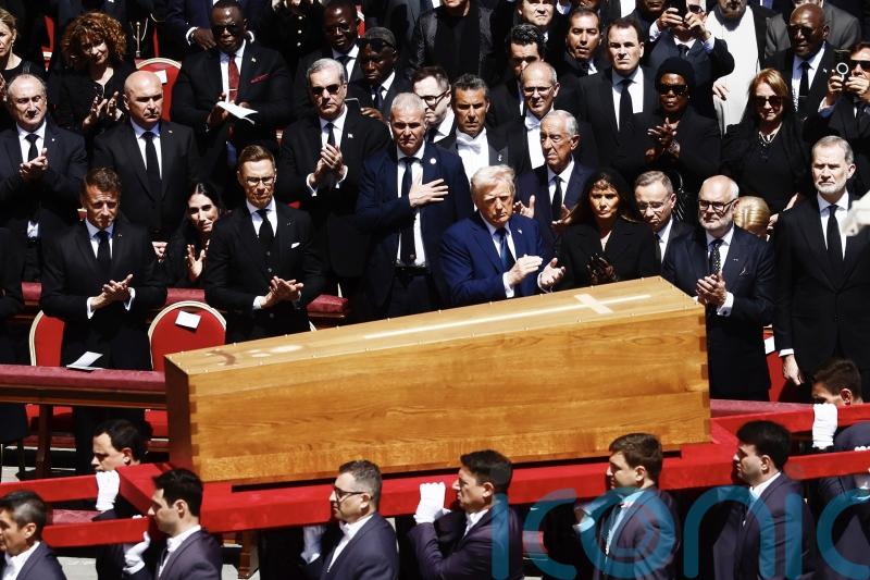 World leaders reminded of Pope Francis&rsquo;s calls for peace at Vatican funeral