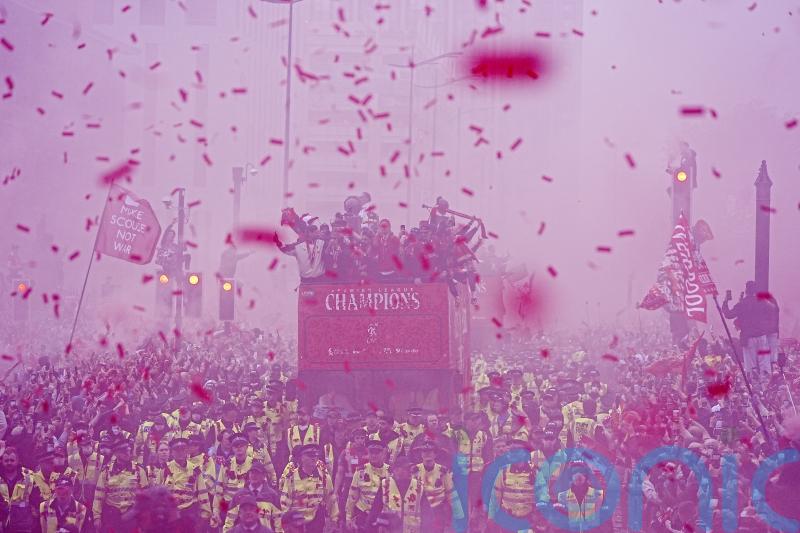 Liverpool celebrate Premier League success with fans in city centre parade