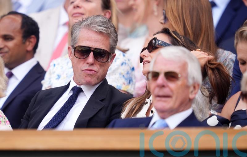 Hugh Grant and the Queen among famous faces in crowd during day 10 of Wimbledon