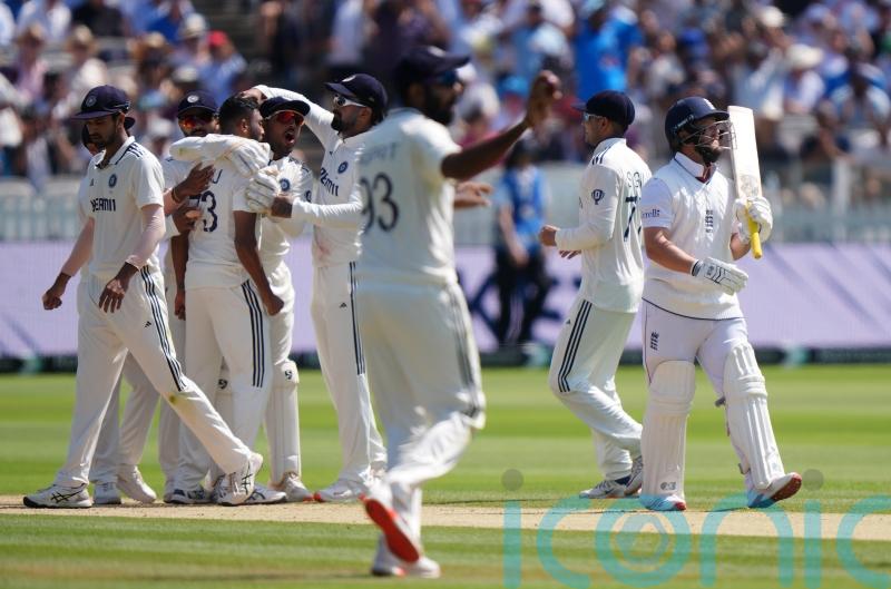 England&rsquo;s top order toppled as India&rsquo;s bowlers turn up the heat at Lord&rsquo;s